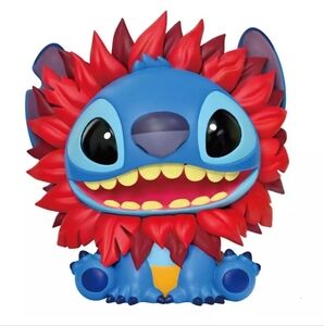 Stitch in Lion King Costume PVC 9" Bank NEW